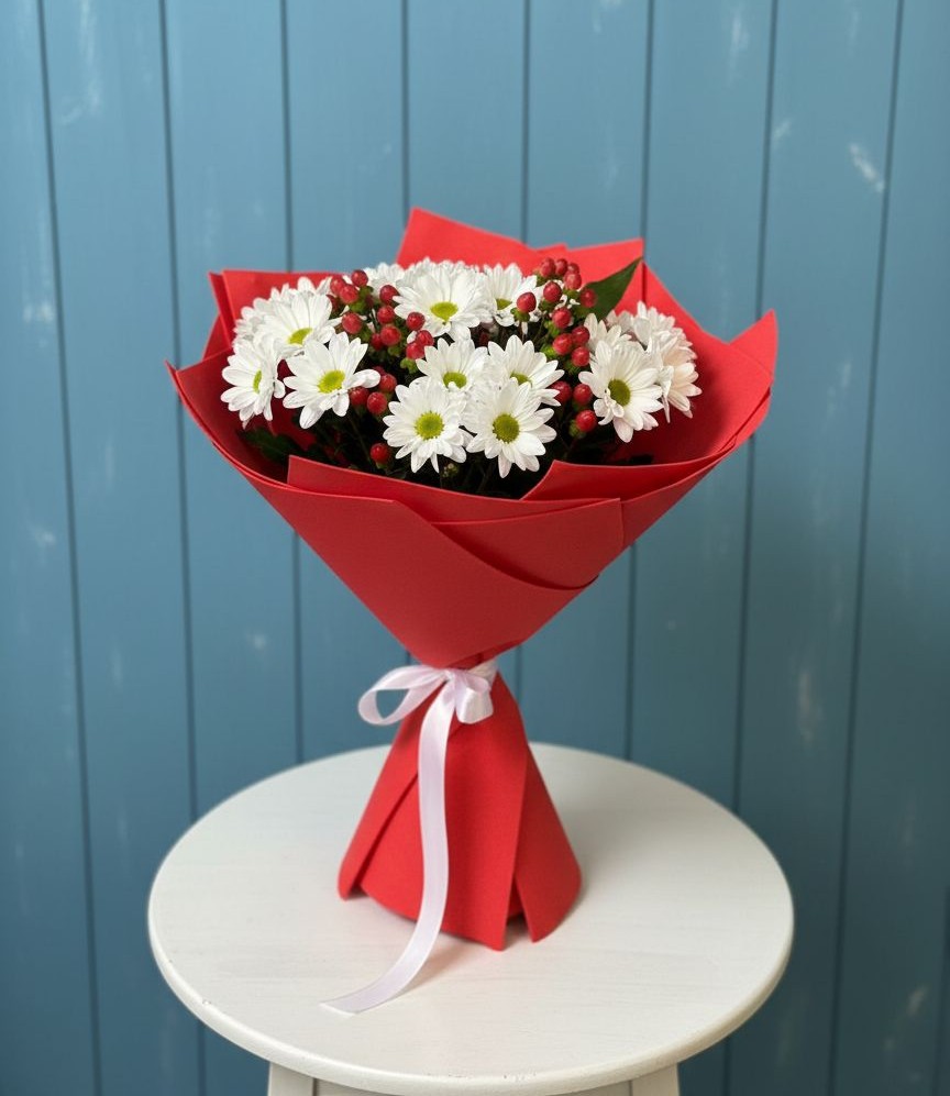 Букет цветов из: Хризантемы в Сафоново Смоленской области