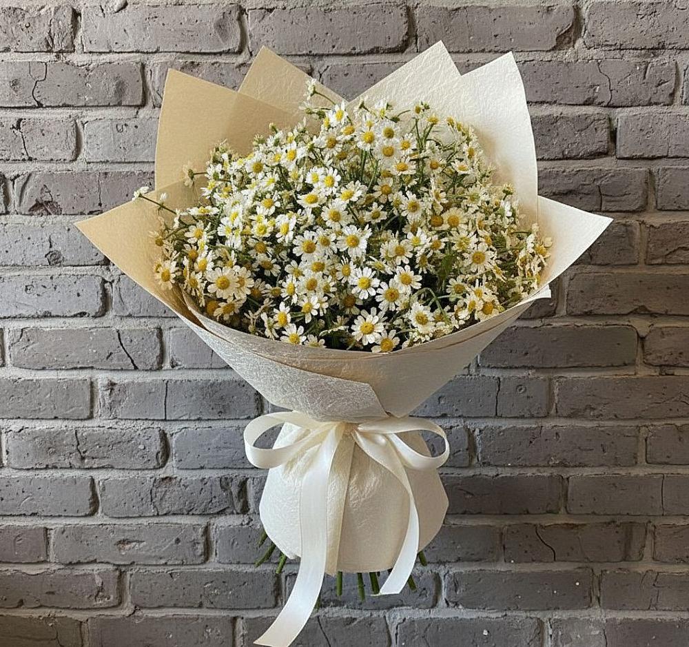 Букет цветов из: Ромашки в Сафоново Смоленской области