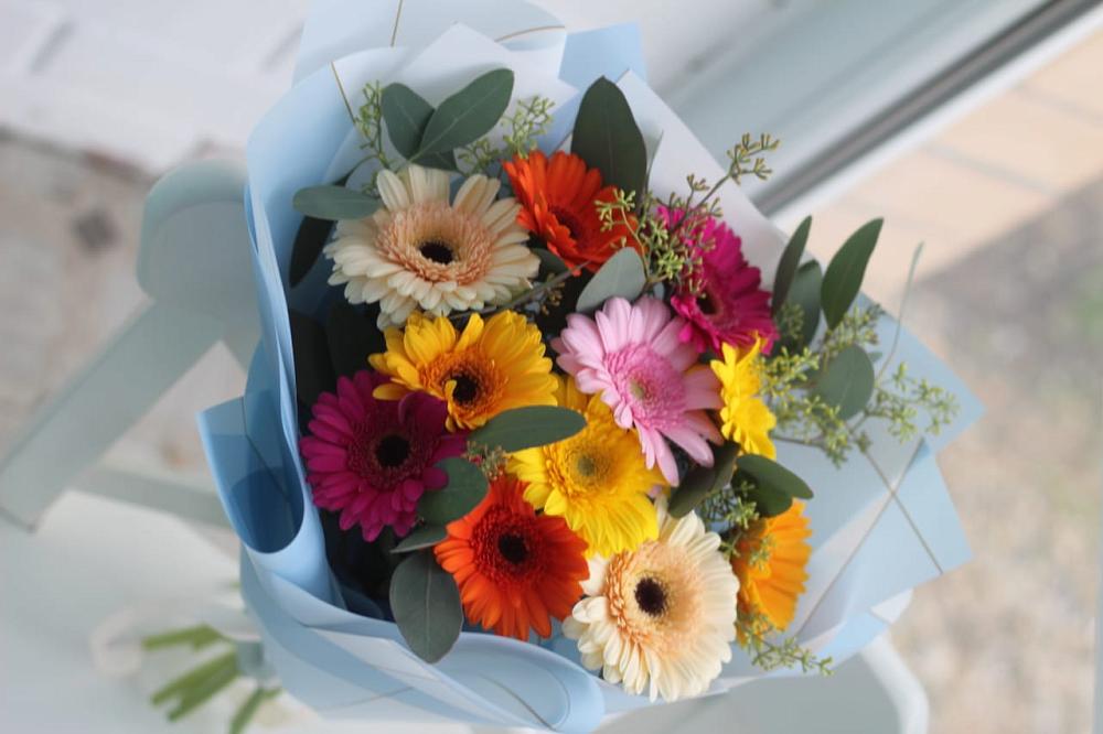 Букет цветов из: Герберы в Сафоново Смоленской области