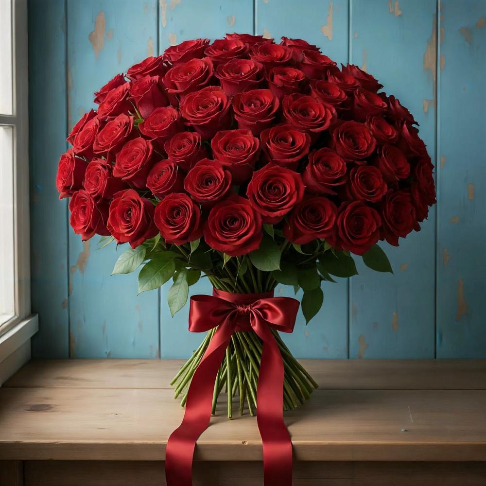 Букет Красные розы Блэк Меджик в Сафоново Смоленской области