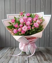 Букет Розовый кустик в Сафоново Смоленской области