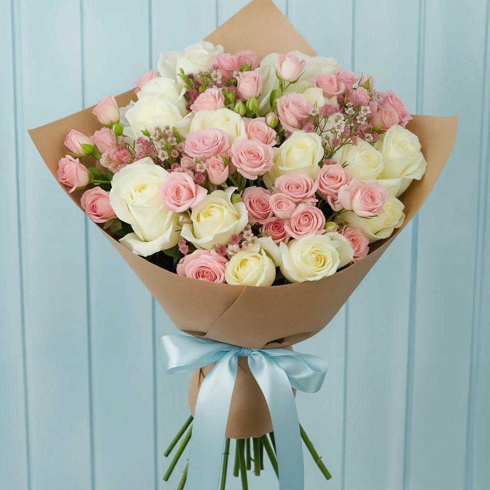 Букет цветов из: Розы в Сафоново Смоленской области