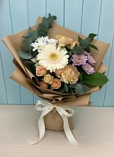 Букет цветов из:  Герберы и Хризантемы в Сафоново Смоленской области