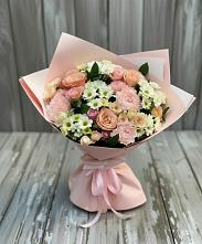 Букет цветов из:  Гвоздики, Розы и Хризантемы #REPLACE_PRED# Сафоново Смоленской области