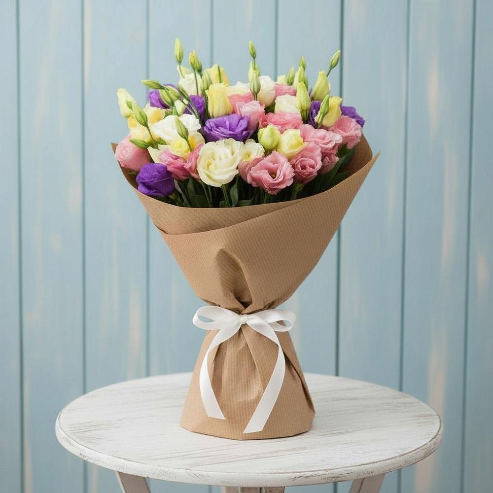 Букет цветов из: Лизиантусы в Сафоново Смоленской области