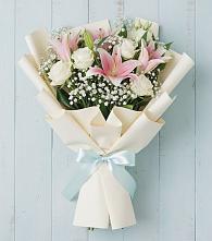 Букет цветов из:  Лилии в Сафоново Смоленской области