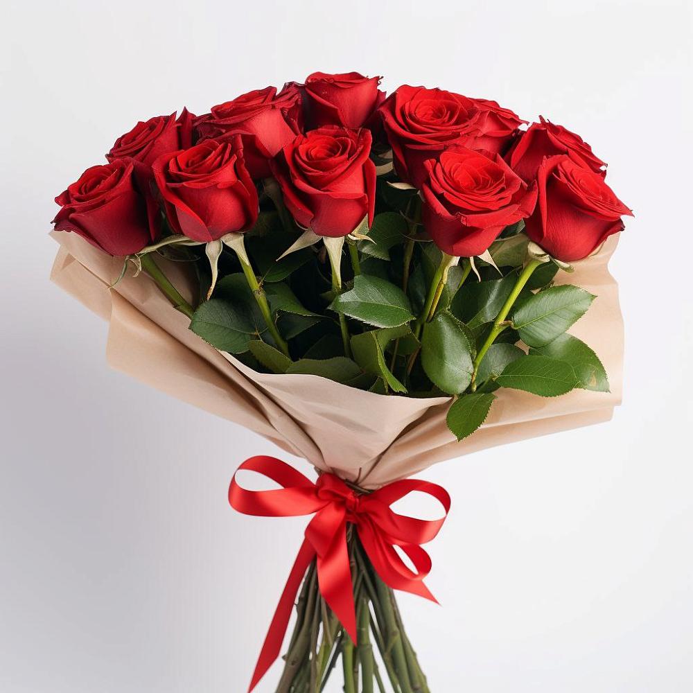 Букет 11 Красных роз Эдлесс Лав в Сафоново Смоленской области