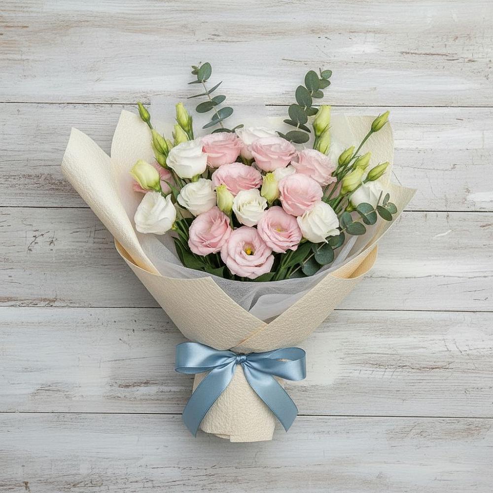 Букет цветов из: Лизиантусы в Сафоново Смоленской области